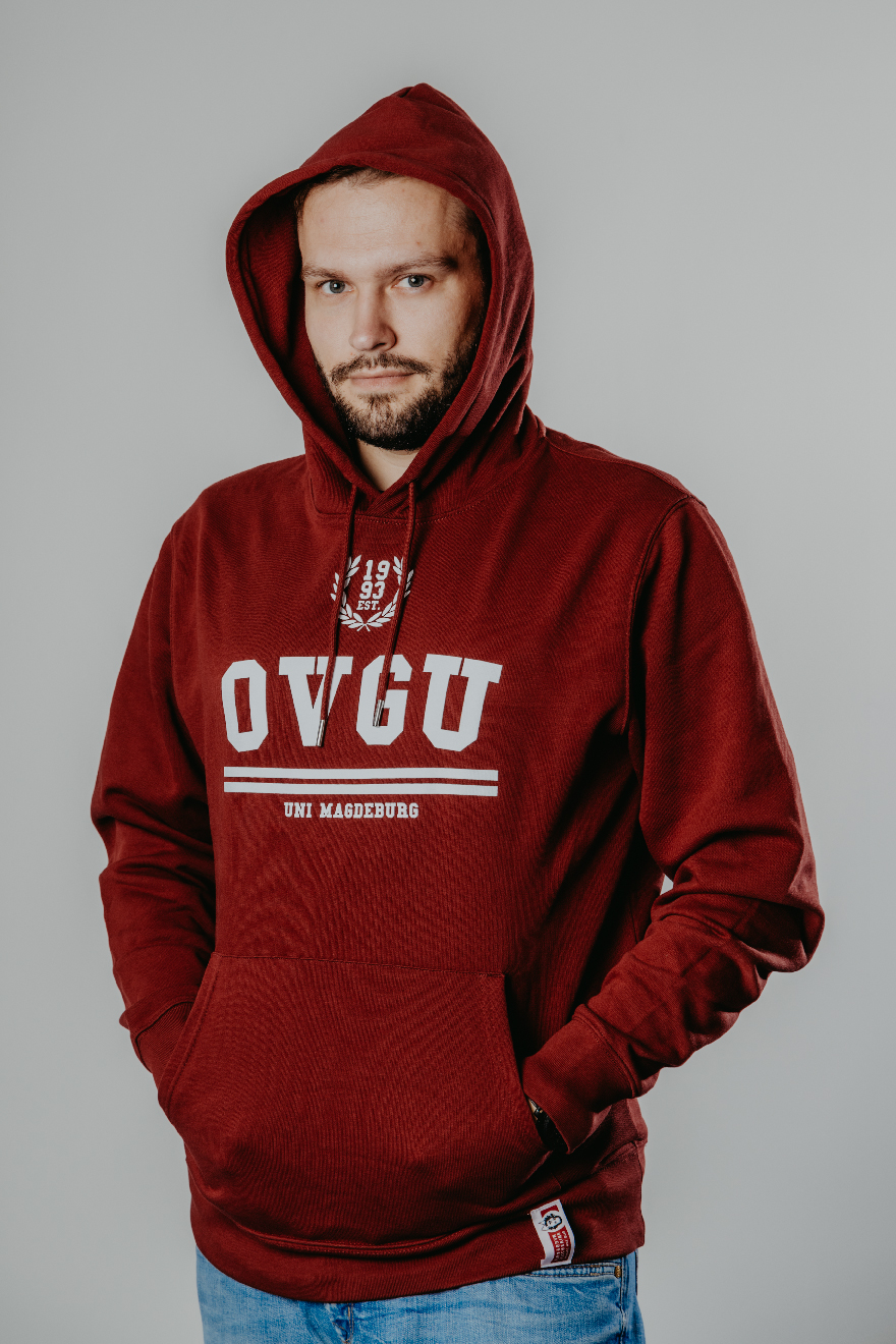 Unisex Kapuzenpullover Burgundy XS
