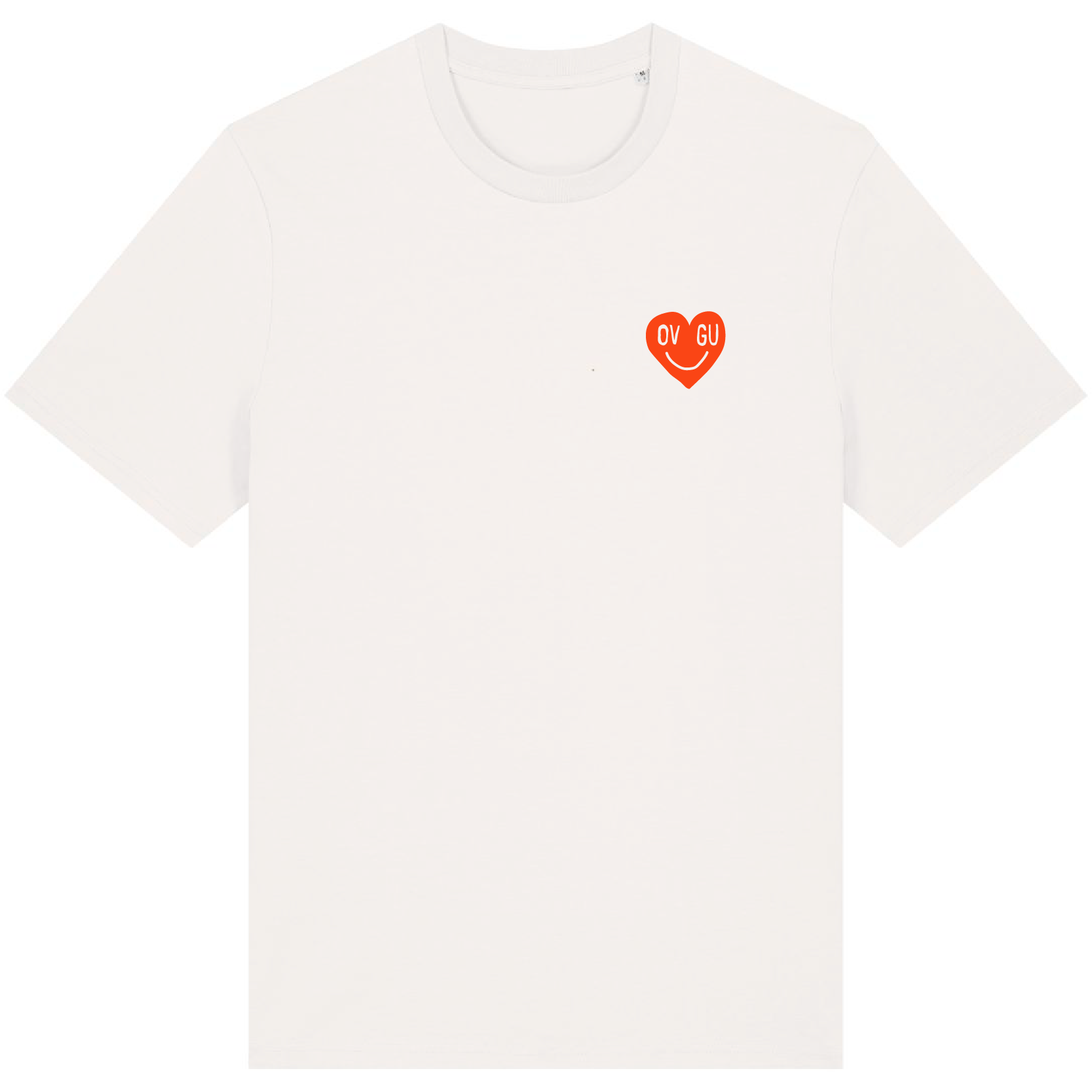 Unisex Oversized T-Shirt orange heart