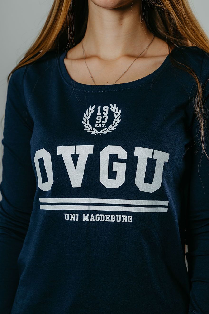 Damen Langarmshirt navy