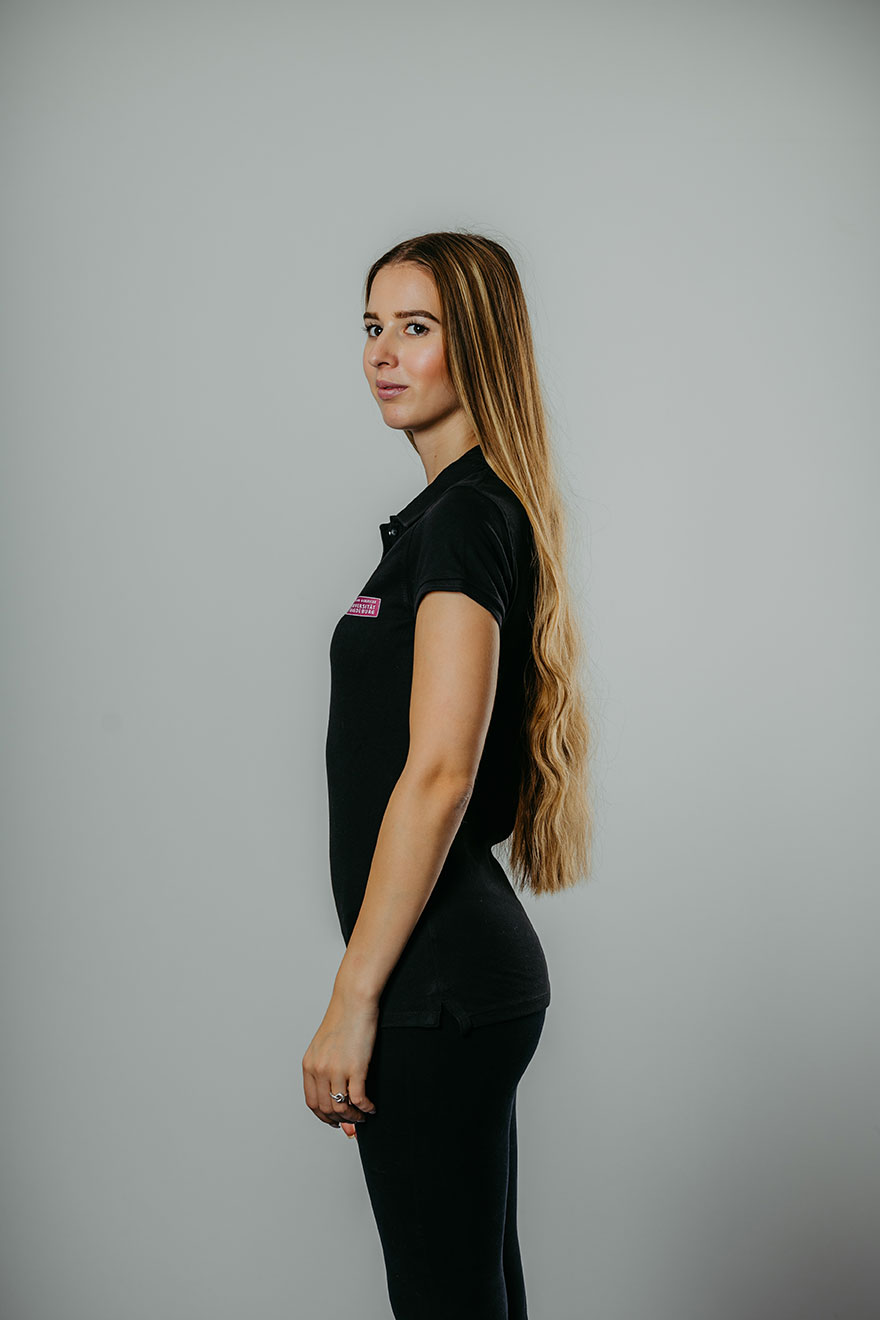 Damen Poloshirt schwarz